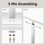 Free Standing Towel Rail 2-Tier Rack Stand