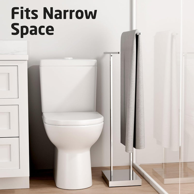 Free Standing Towel Rail 2-Tier Rack Stand