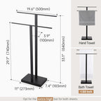 Free Standing Towel Rail Bathroom Holder Floor Rack