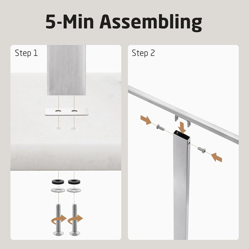 Free Standing Towel Rail for Bathroom Stand 2-Tier