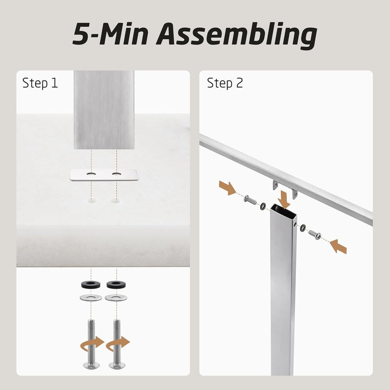 Free Standing Towel Rail for Bathroom Stand 2-Tier
