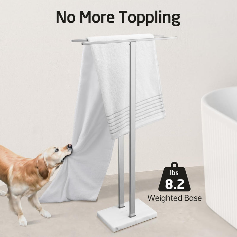 Free Standing Towel Rail for Bathroom Stand 2-Tier