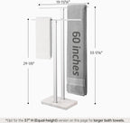 Free Standing Towel Rail for Bathroom Stand 2-Tier
