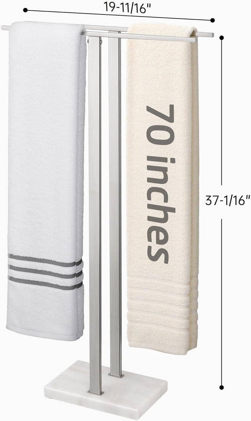 Free Standing Towel Rail for Bathroom Stand 2-Tier