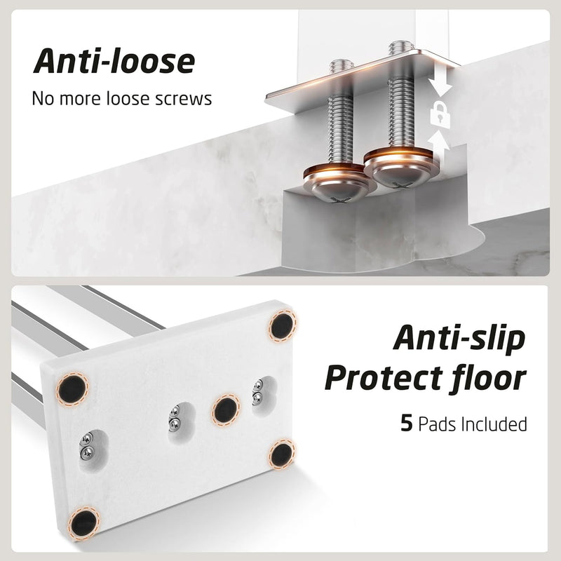 Free Standing Towel Rail for Bathroom Stand 2-Tier
