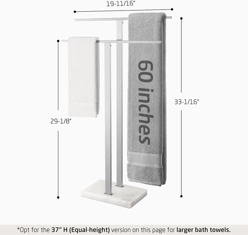 Free Standing Towel Rail for Bathroom Stand 2-Tier