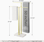 Free Standing Towel Rail for Bathroom Stand 2-Tier