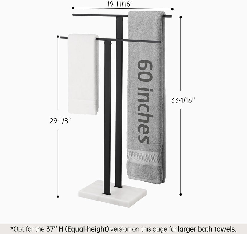 Free Standing Towel Rail for Bathroom Stand 2-Tier