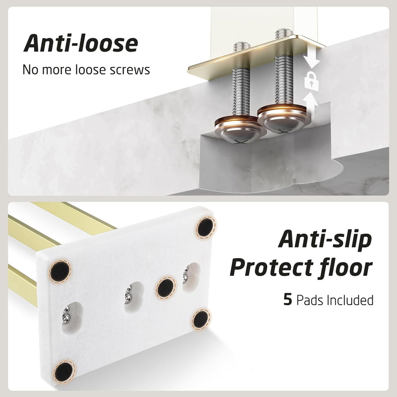 Free Standing Towel Rail for Bathroom Stand 2-Tier