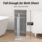 Free Standing Towel Rail for Bathroom Stand 2-Tier