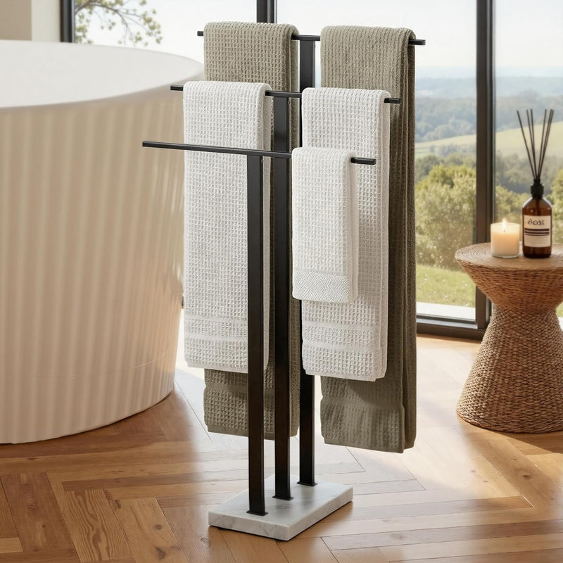 Free Standing Towel Rail for Bathroom Stand 2-Tier
