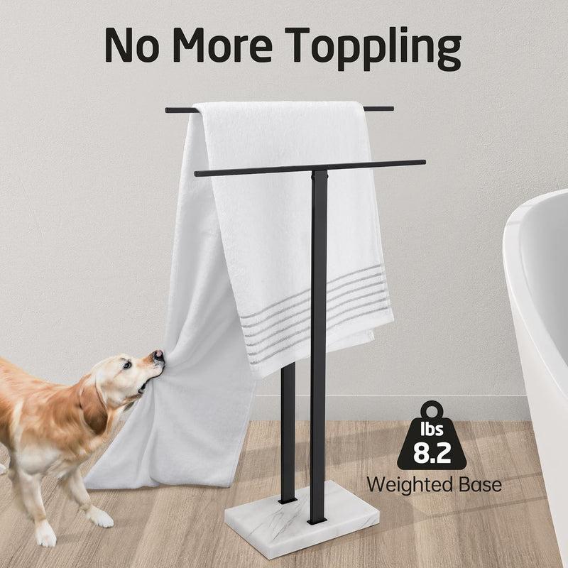 Free Standing Towel Rail for Bathroom Stand 2-Tier