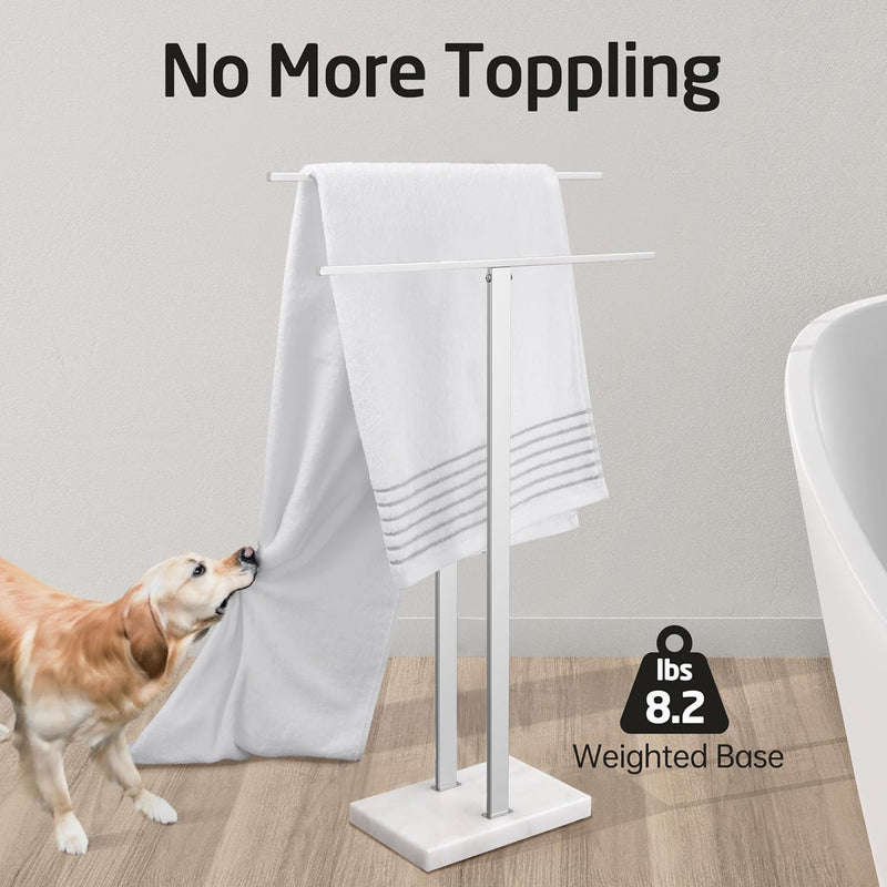Free Standing Towel Rail for Bathroom Stand 2-Tier