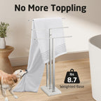Free Standing Towel Rail for Bathroom Stand 2-Tier