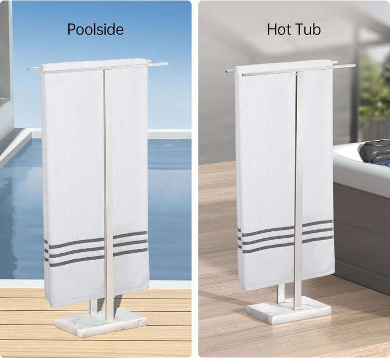 Free Standing Towel Rail for Bathroom Stand 2-Tier