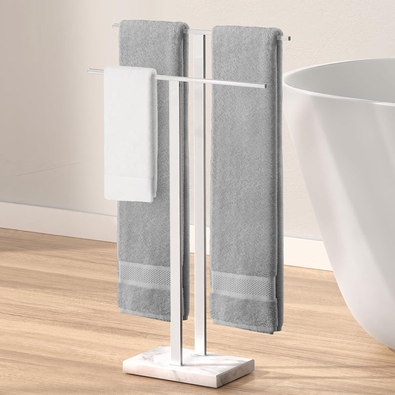 Free Standing Towel Rail for Bathroom Stand 2-Tier