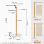 Free Standing Towel Rail for Bathroom Width Adjustable