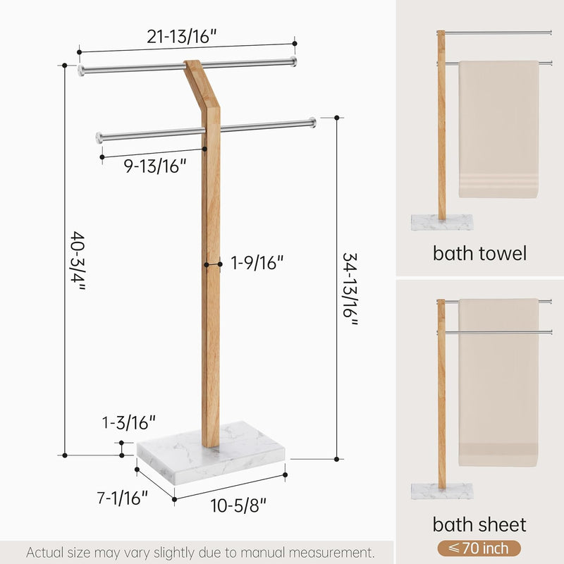 Free Standing Towel Rail for Bathroom Width Adjustable