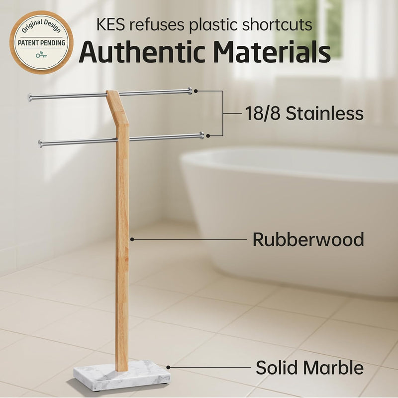 Free Standing Towel Rail for Bathroom Width Adjustable