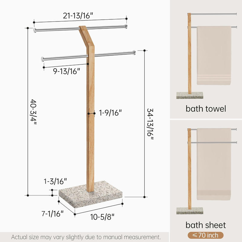 Free Standing Towel Rail for Bathroom Width Adjustable