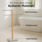 Free Standing Towel Rail for Bathroom Width Adjustable
