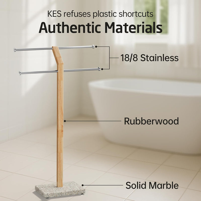Free Standing Towel Rail for Bathroom Width Adjustable