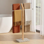 Free Standing Towel Rail for Bathroom Width Adjustable