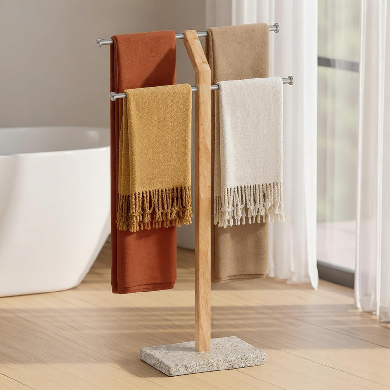 Free Standing Towel Rail for Bathroom Width Adjustable