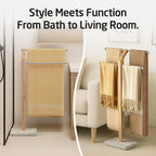 Free Standing Towel Rail for Bathroom Width Adjustable