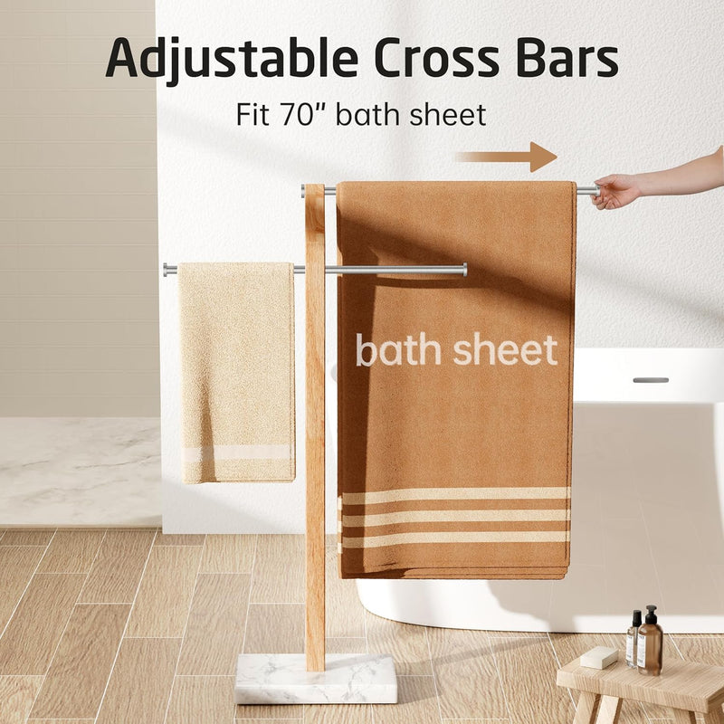 Free Standing Towel Rail for Bathroom Width Adjustable