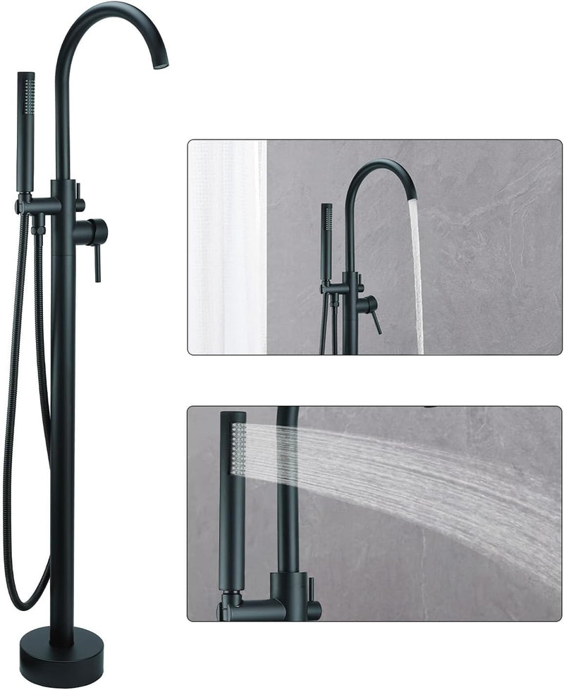Free Standing Tub Taps Floor Mount Freestanding Bath