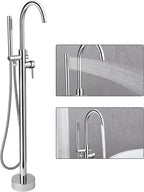 Free Standing Tub Taps Floor Mount Freestanding Bath