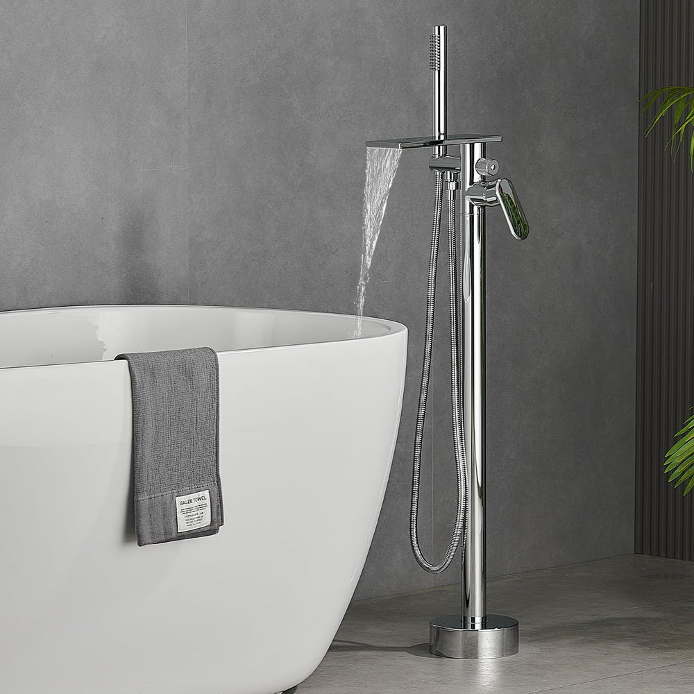 Free Standing Tub Taps Floor Mount Freestanding Bath