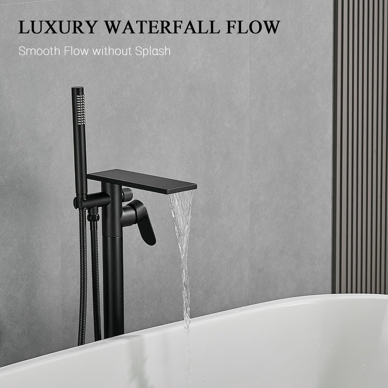 Free Standing Tub Taps Floor Mount Freestanding Bath