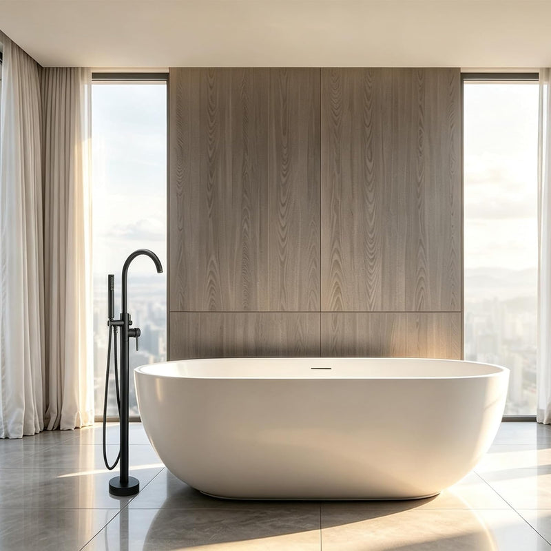 Free Standing Tub Taps Floor Mount Freestanding Bath