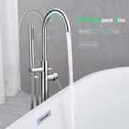 Free Standing Tub Taps Floor Mount Freestanding Bath