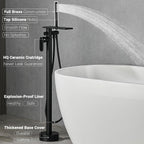 Free Standing Tub Taps Floor Mount Freestanding Bath