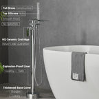 Free Standing Tub Taps Floor Mount Freestanding Bath