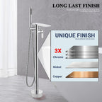Free Standing Tub Taps Floor Mount Freestanding Bath