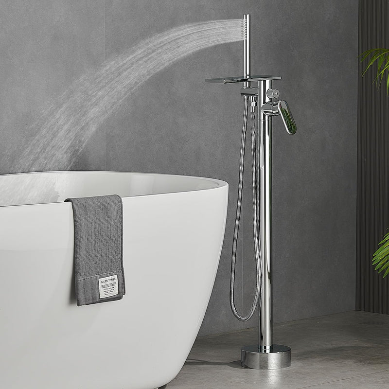 Free Standing Tub Taps Floor Mount Freestanding Bath