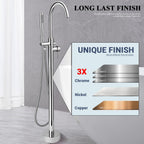 Free Standing Tub Taps Floor Mount Freestanding Bath
