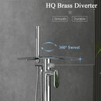 Free Standing Tub Taps Floor Mount Freestanding Bath