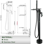 Freestanding Bath Shower Mixer Tap Floor Mounted Tub