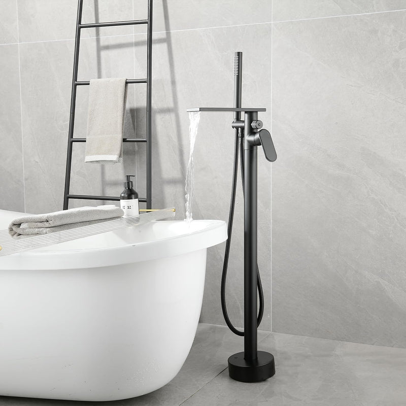 Freestanding Bath Shower Mixer Tap Floor Mounted Tub