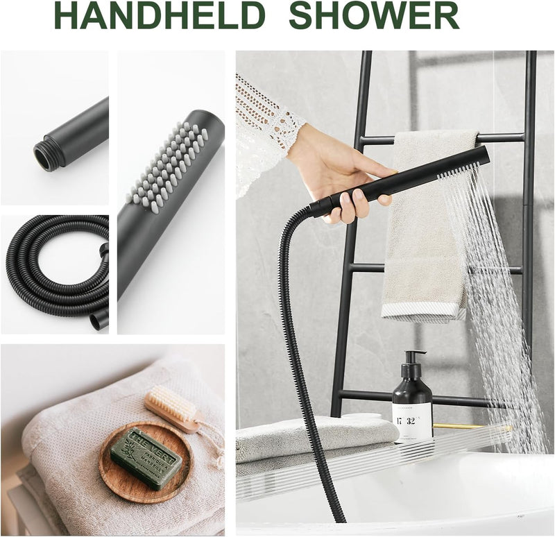 Freestanding Bath Shower Mixer Tap Floor Mounted Tub