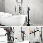 Freestanding Bath Shower Mixer Tap Floor Mounted Tub