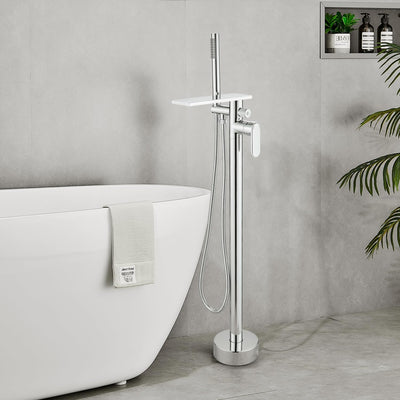 Freestanding Bath Shower Mixer Tap Floor Mounted Tub