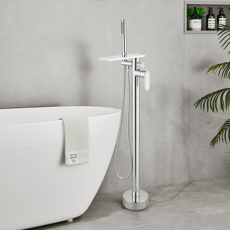 Freestanding Bath Shower Mixer Tap Floor Mounted Tub