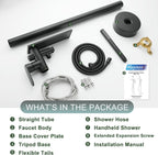 Freestanding Bath Shower Mixer Tap Floor Mounted Tub