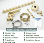 Freestanding Bath Shower Mixer Tap Floor Mounted Tub